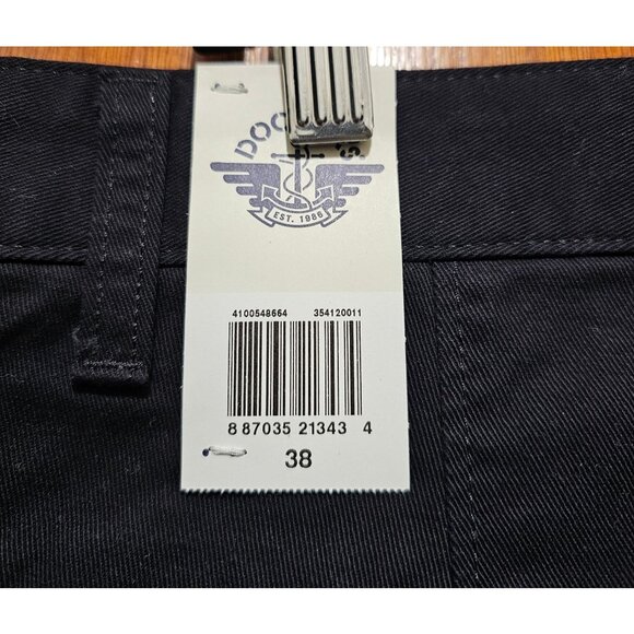 Dockers Mens Perfect Shorts Classic Fit Black Cotton Size 38 - Picture 10 of 15